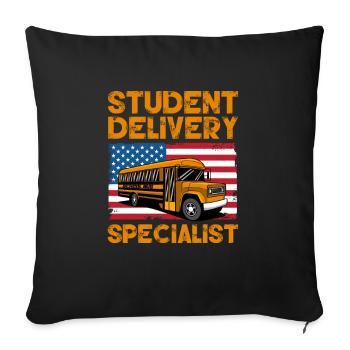 Bus Driver Bus Driver Bus Schuhlbus Gift - Sofa pillowcase 17,3'' x 17,3'' (45 x 45 cm) - black - Front