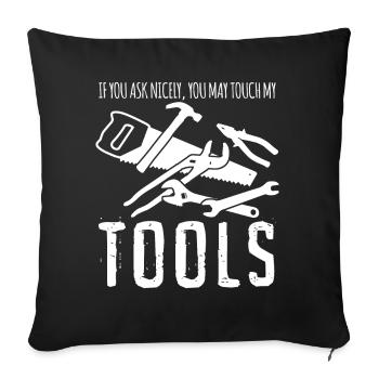 Tool Craftsman Tools - Sofa pillowcase 17,3'' x 17,3'' (45 x 45 cm) - black - Front