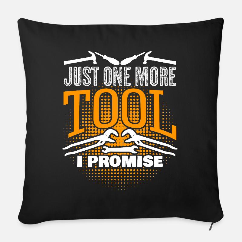Outils Artisan Outil DIY - Housse de coussin décorative 45 x 45 cm - noir