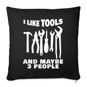 Craftsman Tools DIY Tool - Sofa pillowcase 17,3'' x 17,3'' (45 x 45 cm) - black - Front