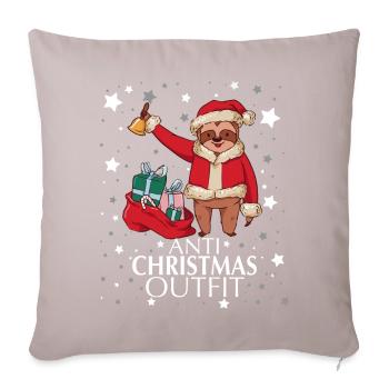 Anti Christmas Outfit - Sofa pillowcase 17,3'' x 17,3'' (45 x 45 cm) - light taupe - Front