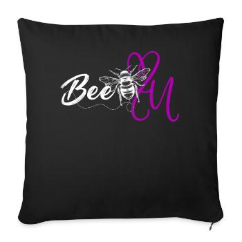 Soyez vous-même ! Confiance en soi, pensée positive, motivation - Housse de coussin décorative 45 x 45 cm - noir - Devant