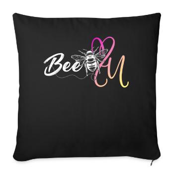 Soyez vous-même ! Confiance en soi, pensée positive, motivation - Housse de coussin décorative 45 x 45 cm - noir - Devant