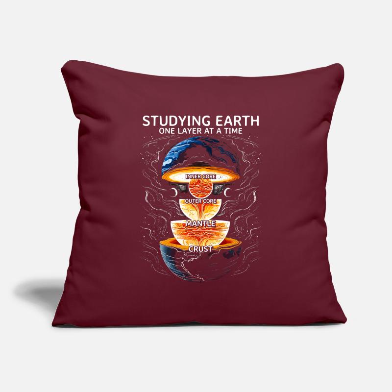 Earth Science Studying Earth One Layer at a Time Sofa pillowcase 17,3'' x 17,3'' (45 x 45 cm)