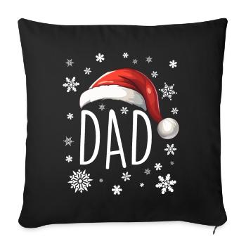 Christmas Outfit Merry Christmas Merry Christmas - Sofa pillowcase 17,3'' x 17,3'' (45 x 45 cm) - black - Front