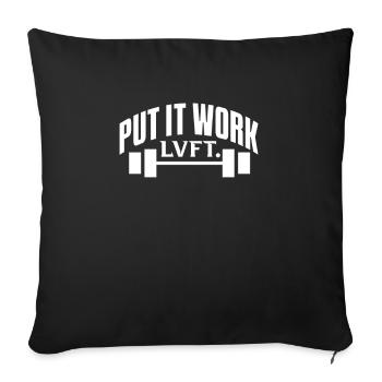 Bodybuilder Body Building Fitness Gym Gift - Sofa pillowcase 17,3'' x 17,3'' (45 x 45 cm) - black - Front
