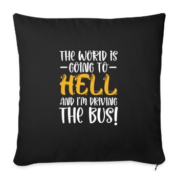 Bus Driver Bus Driver Bus Schuhlbus Gift - Sofa pillowcase 17,3'' x 17,3'' (45 x 45 cm) - black - Front