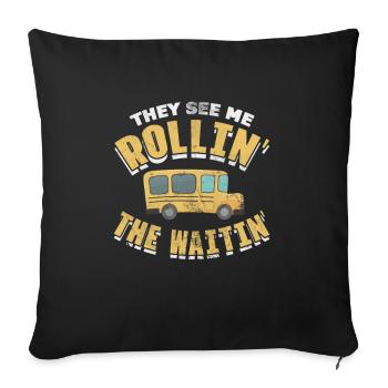Busman - Sofa pillowcase 17,3'' x 17,3'' (45 x 45 cm) - black - Front