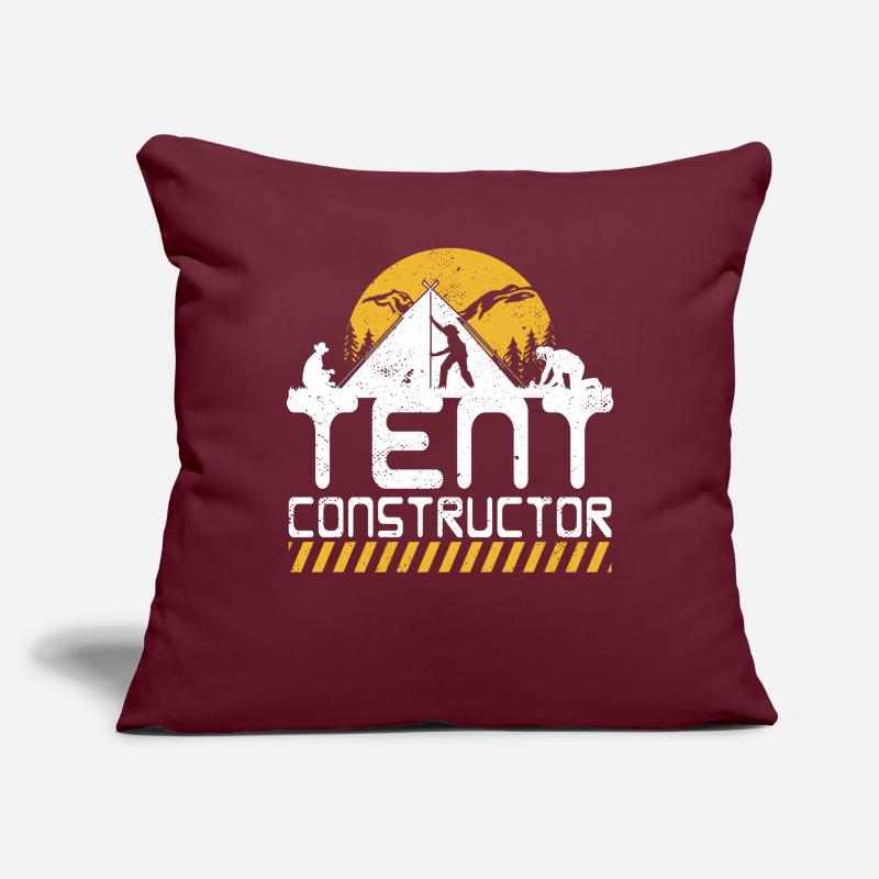 Constructeur de tentes Housse de coussin décorative 45 x 45 cm