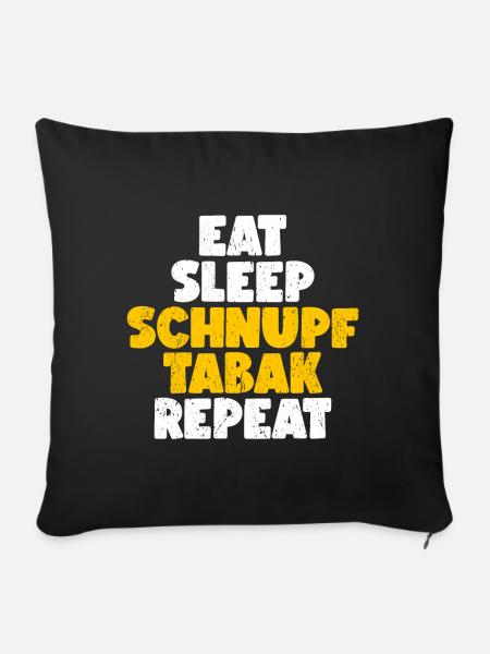 Schnupftabak - Sofakissenbezug 45 x 45 cm - Schwarz