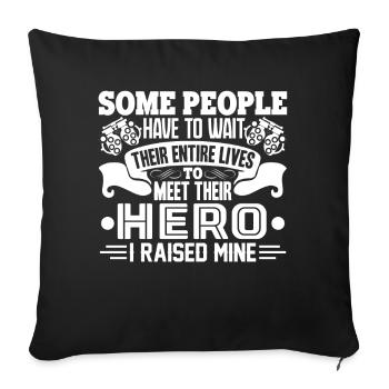 Optician Optician Parents I Raise Mine - Sofa pillowcase 17,3'' x 17,3'' (45 x 45 cm) - black - Front