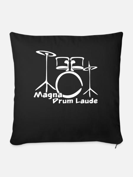 Drumset Drum Drummer Drums - Sofakissenbezug 45 x 45 cm - Schwarz