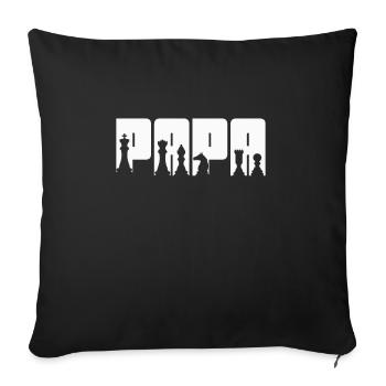 Chess Chessboard Checkmate Chess Player - Sofa pillowcase 17,3'' x 17,3'' (45 x 45 cm) - black - Front