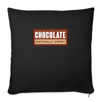 Chocolate Chocolate Food Cocoa Gift - Sofa pillowcase 17,3'' x 17,3'' (45 x 45 cm) - black - Front
