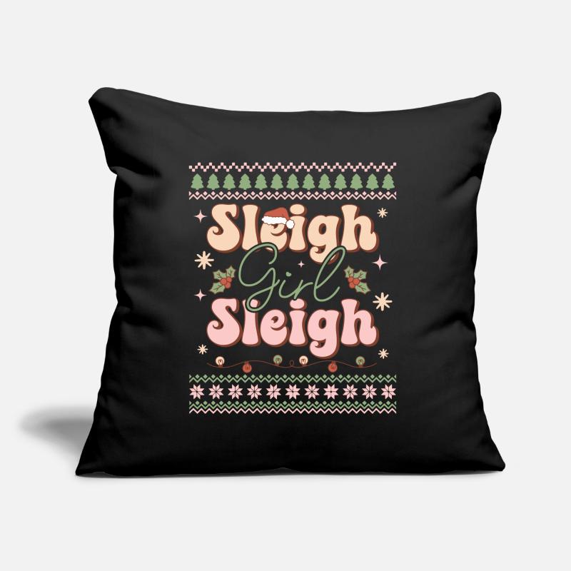 Pull de Noël moche Housse de coussin décorative 45 x 45 cm
