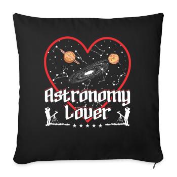 Astrophysique - Housse de coussin décorative 45 x 45 cm - noir - Devant
