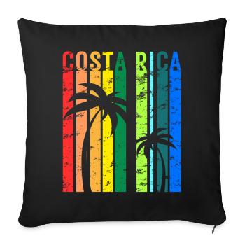 Costa Rica Central America Holidays - Sofa pillowcase 17,3'' x 17,3'' (45 x 45 cm) - black - Front
