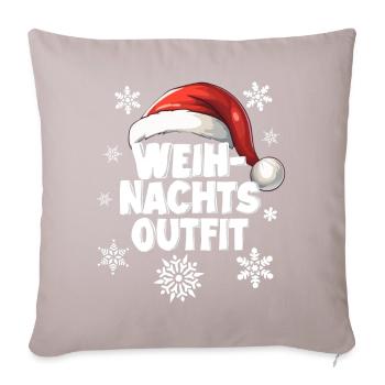 Christmas Outfit - Sofa pillowcase 17,3'' x 17,3'' (45 x 45 cm) - light taupe - Front