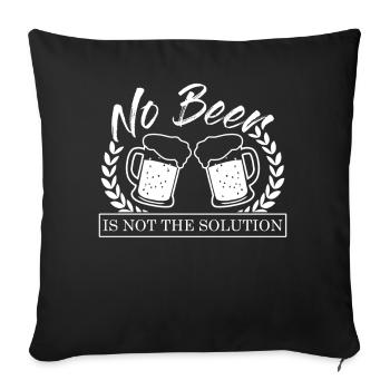 Accueil Brasserie Bière artisanale Brassage de bière - Housse de coussin décorative 45 x 45 cm - noir - Devant