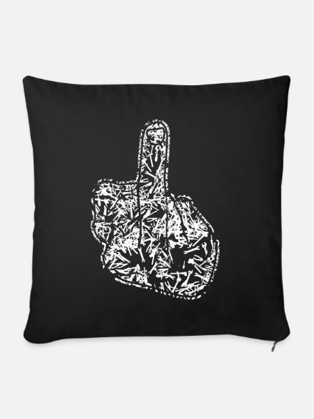 Middle Finger Tools Misanthrope - Sofakissenbezug 45 x 45 cm - Schwarz