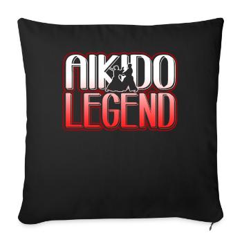 Aikido Aikido Legend - Sofa pillowcase 17,3'' x 17,3'' (45 x 45 cm) - black - Front