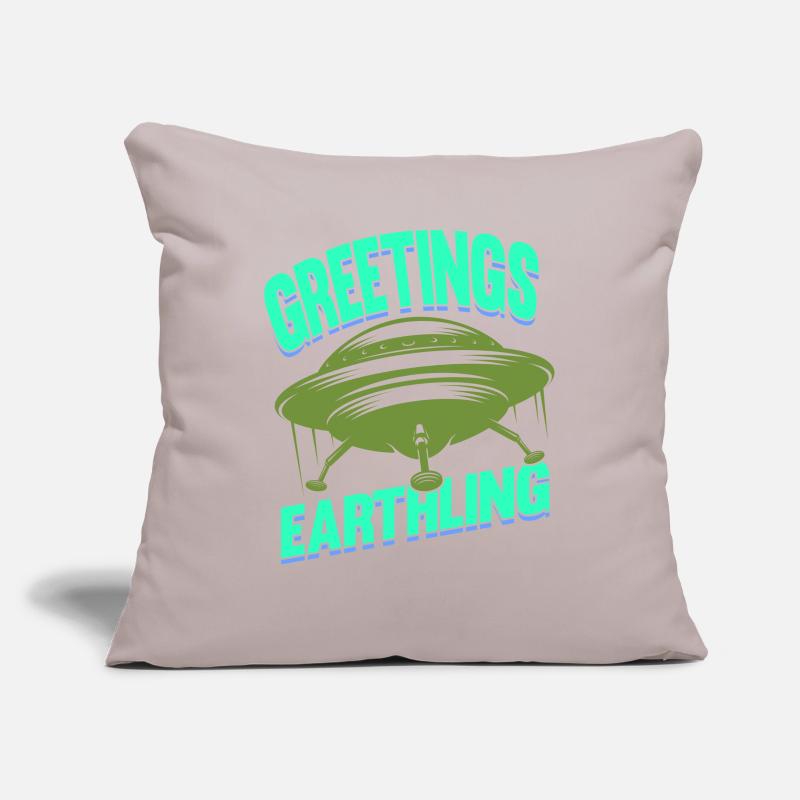 Alien, OVNI, UAP, Espace, Objet volant de l’espace Housse de coussin décorative 45 x 45 cm