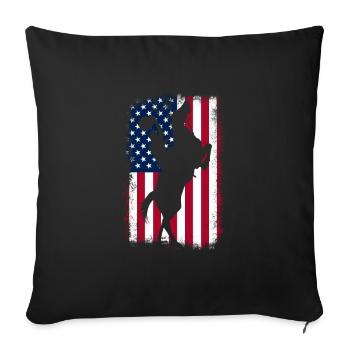 Cowboy Cowboy bottes Western cadeau - Housse de coussin décorative 45 x 45 cm - noir - Devant