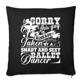 Ballet Dancer Taken By Sexy Ballet Dancer - Sofa pillowcase 17,3'' x 17,3'' (45 x 45 cm) - black - Front