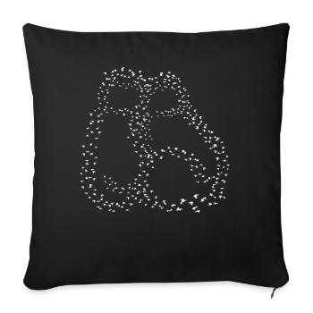 Boxing Gloves Boxer - Sofa pillowcase 17,3'' x 17,3'' (45 x 45 cm) - black - Front