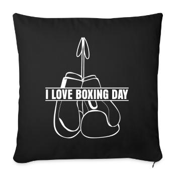 Boxing Day Gloves Boxer - Sofa pillowcase 17,3'' x 17,3'' (45 x 45 cm) - black - Front