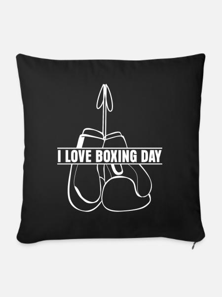 Boxing Day Gloves Boxer - Sofakissenbezug 45 x 45 cm - Schwarz