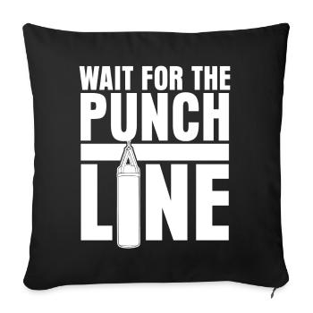 Punching Bag Boxing Gloves Boxer - Sofa pillowcase 17,3'' x 17,3'' (45 x 45 cm) - black - Front