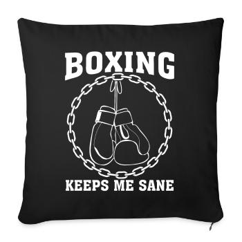 Boxer Puncher Boxing Gloves - Sofa pillowcase 17,3'' x 17,3'' (45 x 45 cm) - black - Front