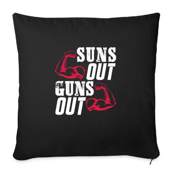 Bodybuilder Body Building Fitness Gym Gift - Sofa pillowcase 17,3'' x 17,3'' (45 x 45 cm) - black - Front