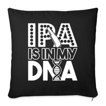 Beer Brewing Beer Brewing IPA Is In My DNA - Sofa pillowcase 17,3'' x 17,3'' (45 x 45 cm) - black - Front