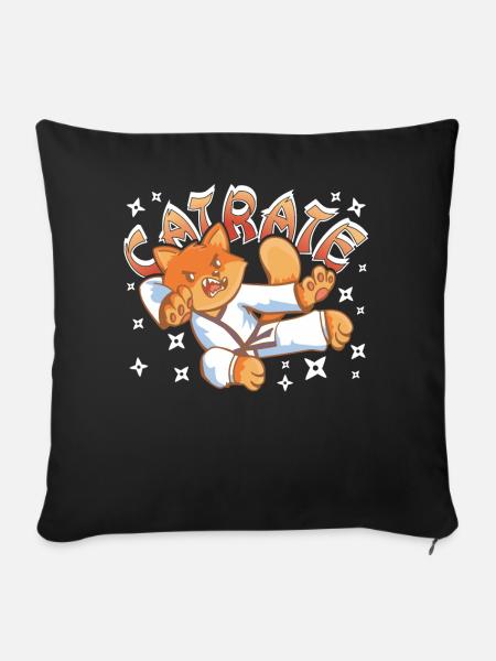 Catrate - Sofakissenbezug 45 x 45 cm - Schwarz