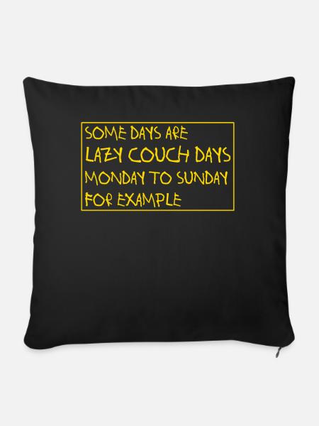 Couch Jokes - Sofakissenbezug 45 x 45 cm - Schwarz