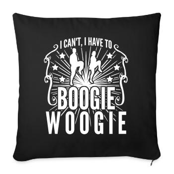 Boogie Woogie Swing Dancing - Sofa pillowcase 17,3'' x 17,3'' (45 x 45 cm) - black - Front