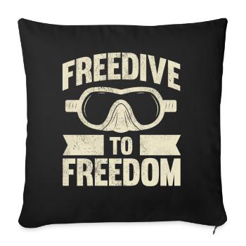 Plongée, Apnée Plongée, Apnée No Limit Apnée Apnée - Housse de coussin décorative 45 x 45 cm - noir - Devant