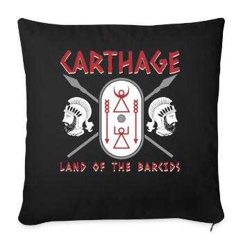 Carthage terre des Barcides - Housse de coussin décorative 45 x 45 cm - noir - Devant
