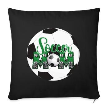 Soccer Mom - Sofa pillowcase 17,3'' x 17,3'' (45 x 45 cm) - black - Front