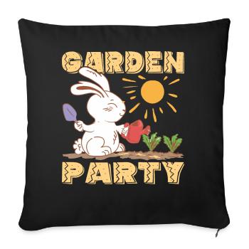 Garden Party - Sofa pillowcase 17,3'' x 17,3'' (45 x 45 cm) - black - Front