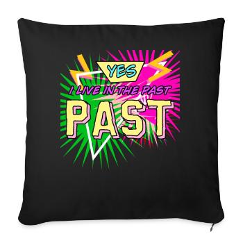 1980's Retro 80s Disco - Sofa pillowcase 17,3'' x 17,3'' (45 x 45 cm) - black - Front