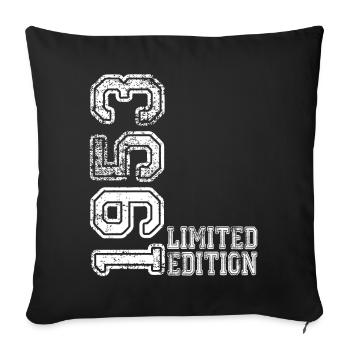Édition limitée 1953 - Housse de coussin décorative 45 x 45 cm - noir - Devant