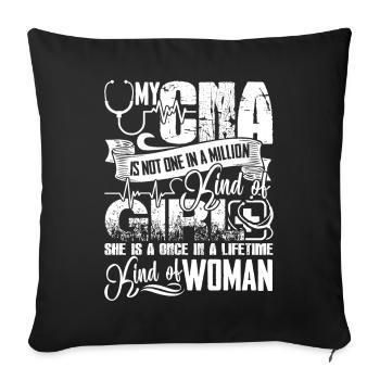 CNA My CNA Girl - Sofa pillowcase 17,3'' x 17,3'' (45 x 45 cm) - black - Front