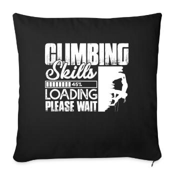 Climbing Climbing Skills Loading - Sofa pillowcase 17,3'' x 17,3'' (45 x 45 cm) - black - Front