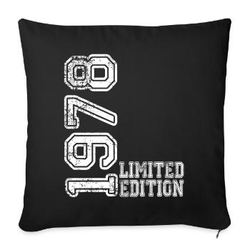 Limited Edition 1978 - Sofa pillowcase 17,3'' x 17,3'' (45 x 45 cm) - black - Front