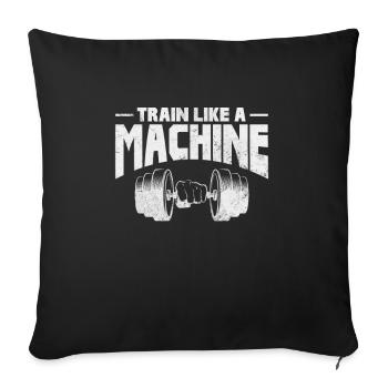 Bodybuilder - Sofakissenbezug 45 x 45 cm - Schwarz - Vorne