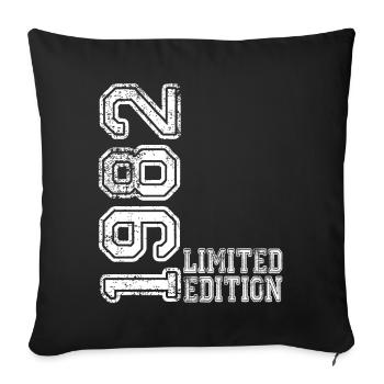 Édition limitée 1982 - Housse de coussin décorative 45 x 45 cm - noir - Devant