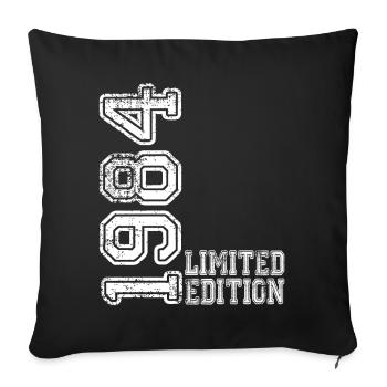 Limited Edition 1984 - Sofa pillowcase 17,3'' x 17,3'' (45 x 45 cm) - black - Front